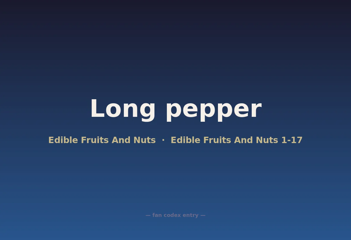 Long pepper