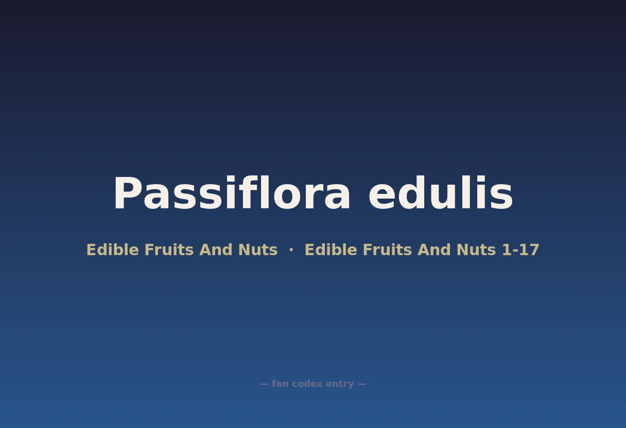 Passiflora edulis