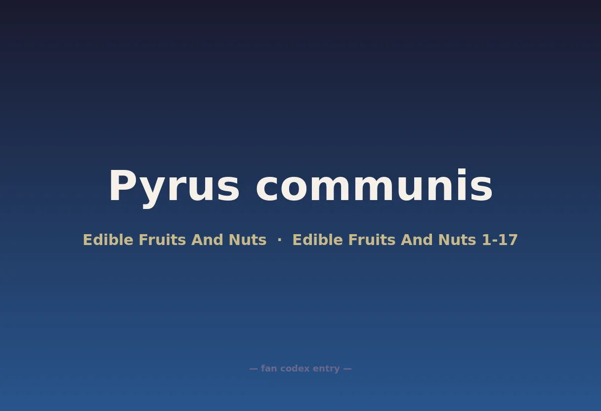 Pyrus communis
