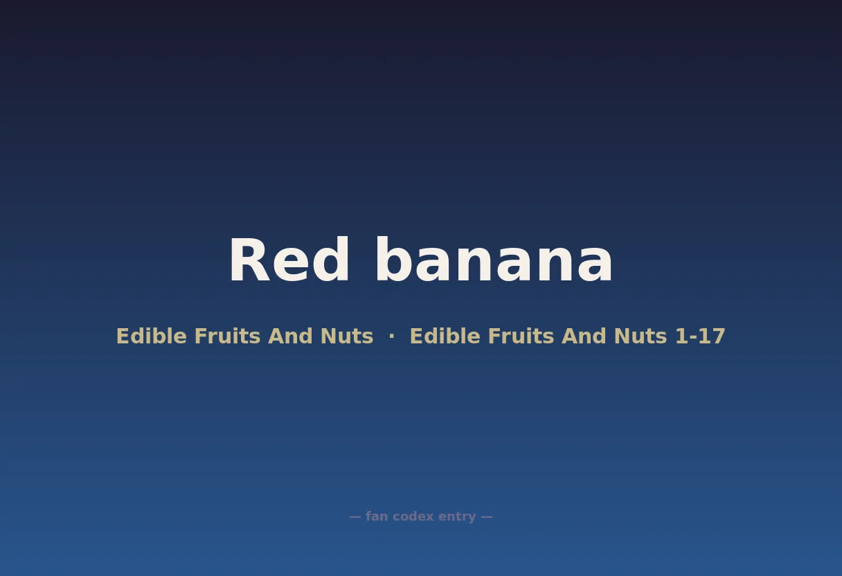 Red banana